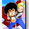 Android 18 And Mr Satan Paint By Number