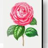Artistic Camellia Flower Paint By Number