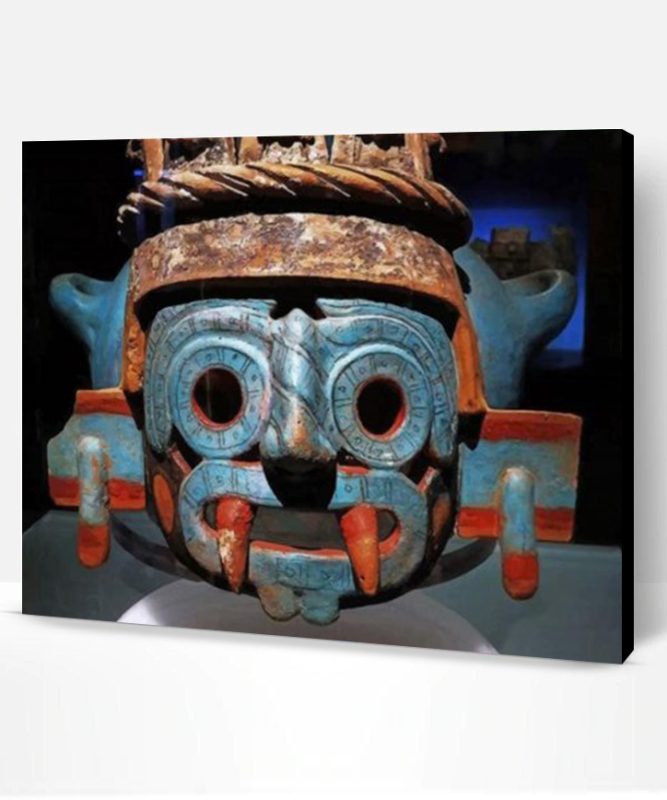 Tlaloc Aztec Paint By Number