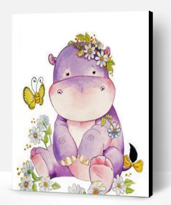 Baby Hippopotamus Paint By Number