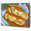 Baguette With Cheese And Eggs Paint By Number
