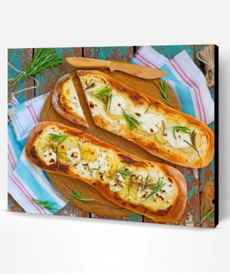 Baguette With Cheese And Eggs Paint By Number