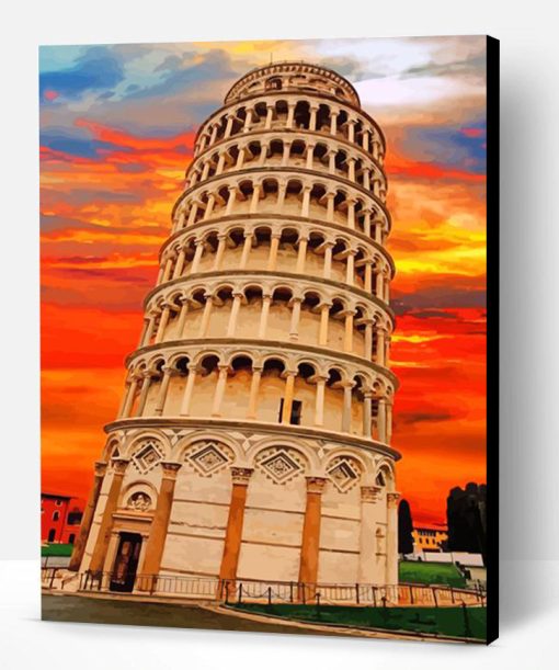 Leaning Tower of Pisa Italy Paint By Number