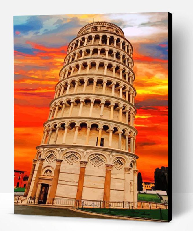 Leaning Tower of Pisa Italy Paint By Number