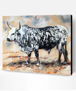 Black And White Nguni Paint By Number