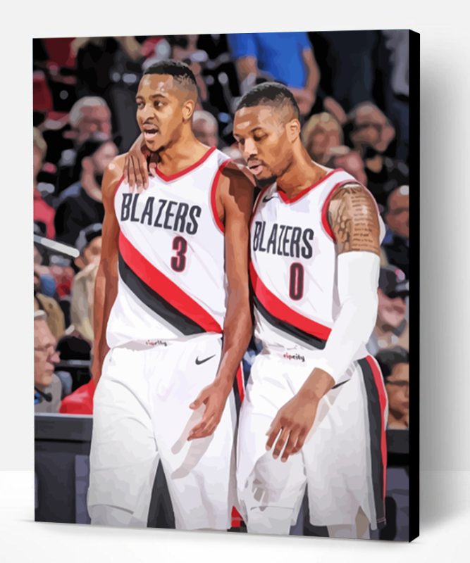 Blazers Players Paint By Number