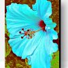 Blue Hibiscus Flower Paint By Number