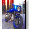BMW Blue Motorcycle Paint By Number