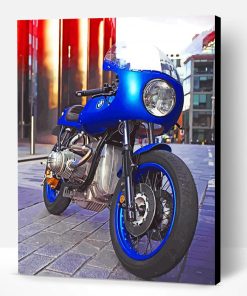 BMW Blue Motorcycle Paint By Number