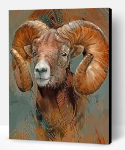 Brown Ram Paint By Number