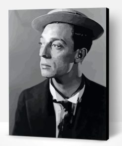 Buster Keaton Portrait Paint By Number