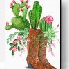 Cactus And Boots Paint By Number