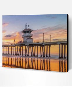 Huntington Beach Pier Paint By Number