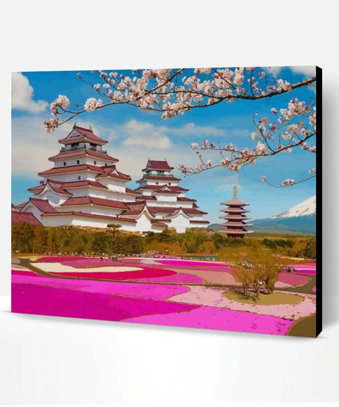 Cherry Blossom Japan Paint By Number