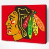 Chicago Blackhawks Logo Paint By Number