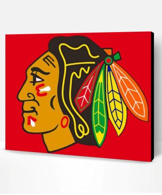 Chicago Blackhawks Logo Paint By Number