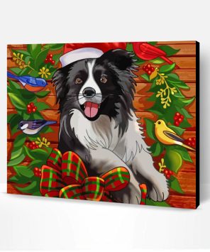 Christmas Dog Paint By Number