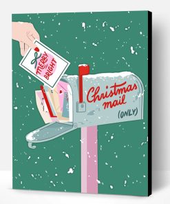 Christmas Mail Paint By Number