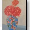 Chrysanthemum In Vase Paint By Number