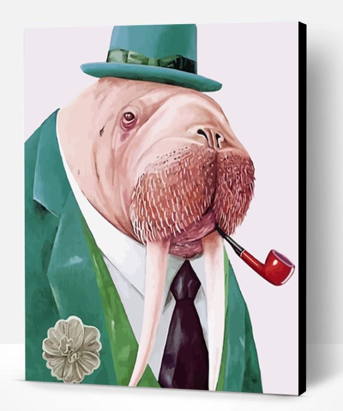 Classy Walrus Paint By Number