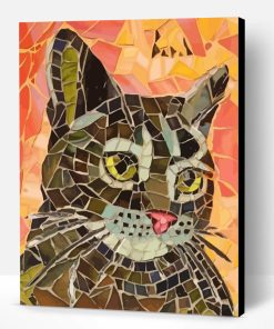 Collage Mosaic Cat Paint By Number