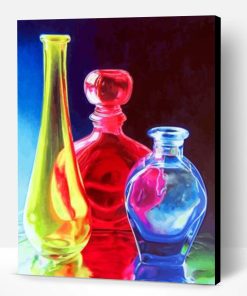 Colorful Bottles Paint By Number