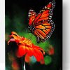 Monarch Butterfly On Flower Paint By Number