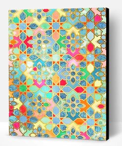 Moroccan Colorful Mosaic Paint By Number