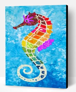 Colorful Seahorse Paint By Number
