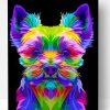 Colorful Yorkshire Terrier Paint By Number