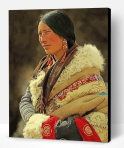 Cool Tibet Lady Paint By Number