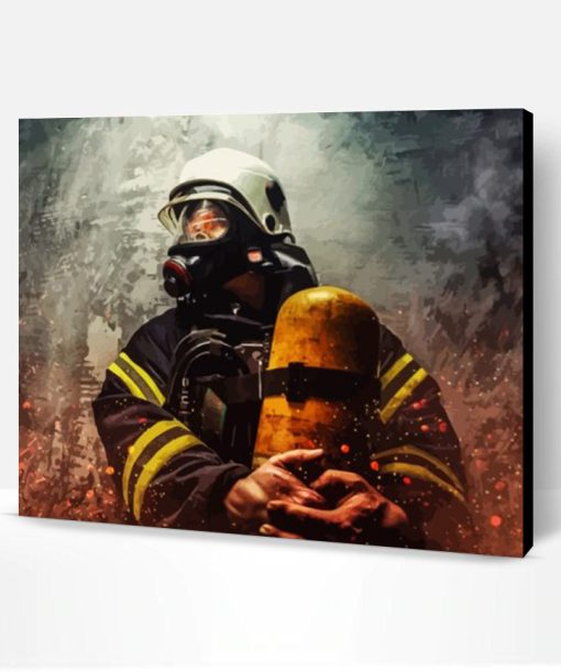 Cool Firefighter Paint By Number