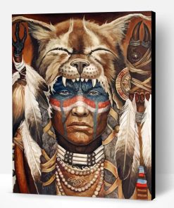 Cool Native American Man Paint By Number