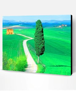 Country Road Tuscany Italy Paint By Number