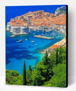 Croatia Walls Of Dubrovnik Paint By Number