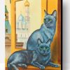 Cute Russian Blue Cats Paint By Number
