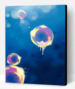 Cute Flying Bubbles Paint By Number