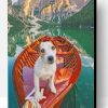 Jack Russell In Lake Louise Paint By Number
