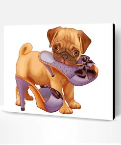 Cute Pug Paint By Number