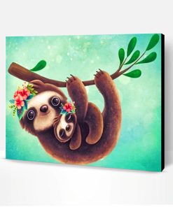 Cute Sloths Paint By Number