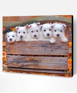 Cute Westie Puppies Paint By Number