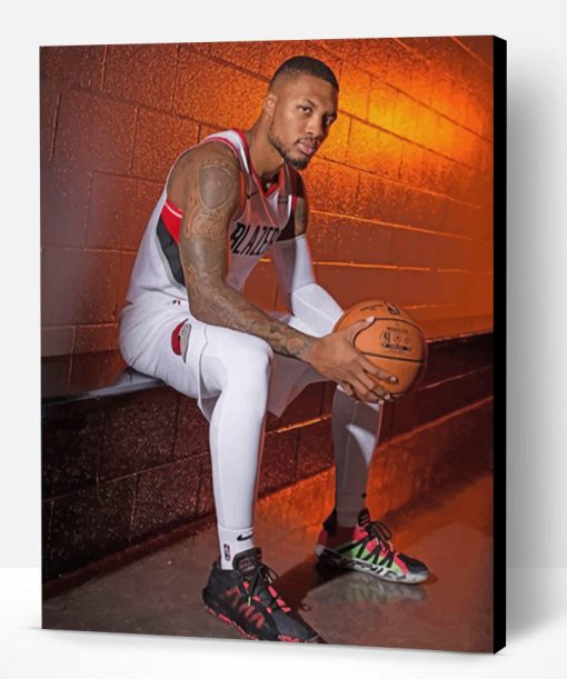 Damian Lillard Basketball Paint By Number