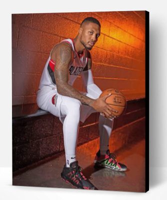 Damian Lillard Basketball Paint By Number