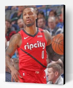 Damian Lillard Basketball Player Paint By Number