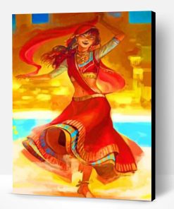 Indian Woman Dancing Paint By Number