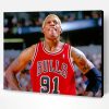 Dennis Rodman Chicago Bulls Paint By Number