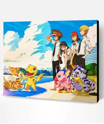 Digimon Adventure Characters Paint By Number