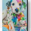 Colorful Dalmatian Paint By Number