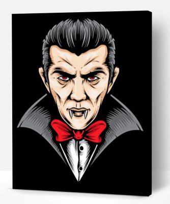 Dracula Illustration Paint By Number