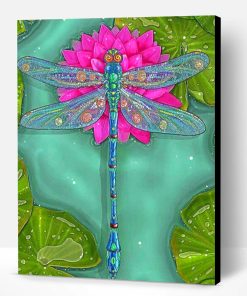 Dragonfly Illustration Paint By Number
